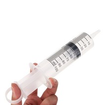 투명 측정 주사기 100ml 대형 플라스틱 커버 영양소 수경법 동물 농장 용품, 한개옵션0