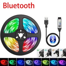 rgbled 스트립 led스트립라이트블루투스 USB LED 스트립 조명 RGB SMD 유연한 1-30M 램프 테이프 리본 TV, 한개옵션1, 04 5M RGB 30leds