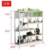 인테리어가벽 원목 파티션 공간분리 원룸 이동식 책꽂이 칸막이 철제 가림막 파티션, 길이100 폭28 높이110 흰색