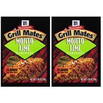 McCormick Grill Mates Mojito Lime 맥코믹 그릴 메이트 라임 모히또 1.06oz(30g) 2팩, 1개