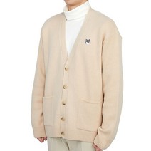 [메종키츠네] 폭스 헤드 패치 클래식 JM00518KT1006 P220 공용 울 가디건 릴
