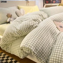 DFMEI 밀크솜 시트 4종 세트 두꺼운 숙소 겨울 이불 세트 3종 세트
