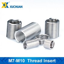 낚시대 릴 수리 복원 낚싯대 가이드 링 나사산 인서트 키트 도구 스테인리스 스틸 M7 M8 M9 M10 리벳 너트 키트, CN, M10x1.25x1D10pcs