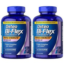 Osteo Bi-Flex 오스테오 바이플렉스 글루코사민 MSM 비타민D 200정 2팩