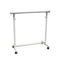 커스텀디피 베이직 D형 튼튼한 철재 행거, 아이보리+크롬