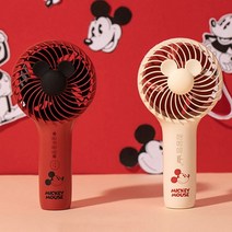디즈니 미키마우스 미니 핸디선풍기 / 나만의 개인별 각인 소량인쇄, 아이보리