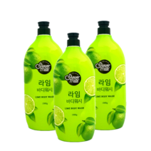 트윈스몰 [바디워시] 애경 샤워메이트 라임향1200g 대용량 바디클렌져 자연의 신선함을 담은 바디워시, 3개