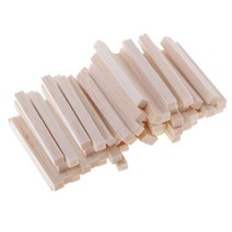GHSHOP 60pcs 발사 나무 블록 막대 diy 목공예 모델링 용품에 대 한 5x5x50mm 스틱