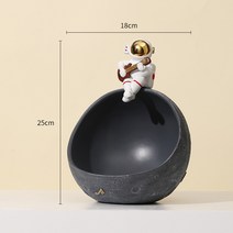 우주 비행사 보관함 인테리어 악세사리 테이블 장식 거실 현관 장식품, 하나, 회색 반구-화이트 기타