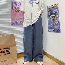 커플룩 데일리 6컬러 팬츠 남녀 와이드 카고 팬츠 선물
