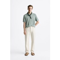 독일 자라 ZARA KNIT T-SHIRT - 녹색/파란색