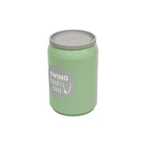 미리사몰 우림 미니 우유 휴지통 1L 캔 스윙 쓰레기통 2.5L 7L 디자인 테이블용 주방 화장실, 우림 캔휴지통(테이블용1.3L):그린