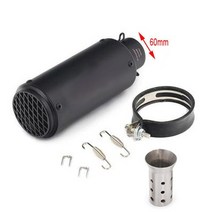 51mm 60mm 배기 SC 머플러 야마하 혼다 GSR750 Z250SL Ninja400 Z800 900 CBR300 500 S1000 ER6N SV650 R1, 12 -S-C- 60mm