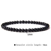 41 종류의 천연 4mm 형석 비즈 팔찌 여성 수제 탄성 남성 등급 A 소달 라이트 스톤 Pulsera 광택 보석