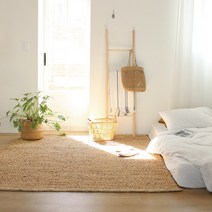 100% 핸드메이드 수초 라탄 여름 러그 돗자리 매트, 일반형