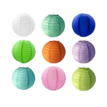 30cm 천장장식 한지등 행사 컬러 종이 전등갓, C 그린
