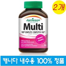 (캐나다 직구) 자미에슨 멀티비타민 여성 100% Jamieson Complete Multi Vitamin WOMEN 90정 2개