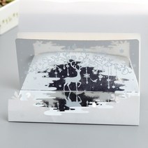 3D 입체 팝업카드 신년카드 산타 결혼 크리스마스 인사말 파티 초대장 선물 새해 인사말 기념일 선물 엽서, 미러 카드 순록