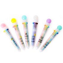 [인디케이] 유니콘이 놓고 간 10색 볼펜, 피치핑크, 1개