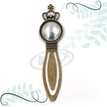 토이앤스티치/자수용 크라운 책갈피 원형-신주/자수용 반제품-프랑스자수/퀼트/반제품/당일발송, CF103-크라운책갈피원형-신주