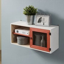 쁘띠망 홀문수납선반 블루