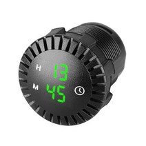 ed 차량용 간판 전광판 자동차 패널 전자 시계 12V/24V 보트 오토바이 터치 디지털 LED 디스플레이 방수, 한개옵션1, 03 green