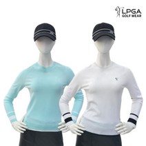 LPGA 골프 웨어 여성 봄 가을 간절기 라그랑 풀오버 니트 티셔츠 22KT603