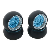 rc카 바퀴 rc카매장1/28 Wltoys K969 P929 교쇼 랠리 빅 풋 모델 자동차 업그레이드 부품용 합금 rc 휠 림, 02 Blue