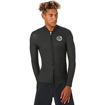 립컬 웻슈트 1.5mm 다운패트롤 프론트집 잠수복 타파 자켓 프리다이빙 RIPCURL, 블랙, L
