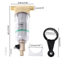 4 Points Prefilter Stainless Steel Water Filter Purifier Mesh Copper Tap Faucet