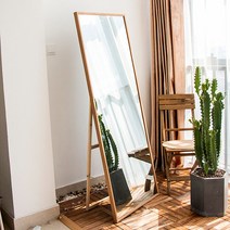 운동거울 연습실 전신 연습생 요가 인테리어 댄스, 티크색상 50X150cm 행잉앤스탠딩