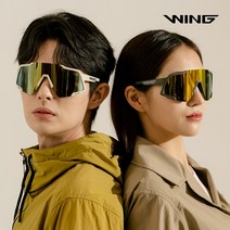 [WING] 윙 ALI 알리 자전거 골프 라이딩 고글 미러 스포츠선글라스, Grey_Silver