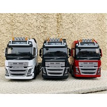 유아트레일러 자전거웨건 자전거유아트레일러 평로라 자전거짐받이 합금 장난감 모델 선물 1:32 스케일 vo lvo fh16 750 8x4, 흰색 트랙터