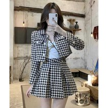 투피스 슈트 2023 여성 가을 세련된 치마 자켓 세트