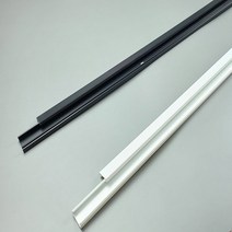 국산 전선쫄대 사각몰딩 PVC몰딩 아파트 거실 코너 바닥 케이블 전선 몰딩 몰드 (블랙/화이트), 소형, 화이트