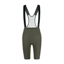 사일런스 여성용 빕숏 자전거 패드바지 카키