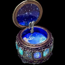 별자리오르골 선물 뮤직 박스 빛나는 회전 조명 연주, 보통 황소자리