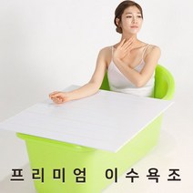 이수욕조 이동식 반신욕조_ 94590EA, 민트+덮개세트, 본상품선택
