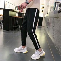 YCD096563캐주얼 패션 데일리 굵은줄 세미 남성 트레이닝바지