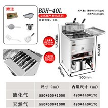 상업용 튀김기 가스식 대형 영업용 LPG 가성비굿, 40리터 스탠드형 -LPG용