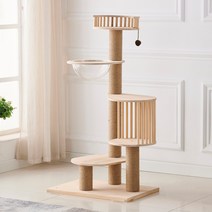 나혼자산다 고양이 투명해먹 경수진 DIY 숨숨집 원목 캣타워 우주선, 1개, 90A - 스페이스클래스