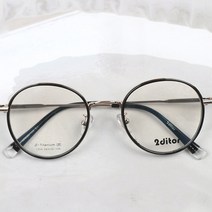 멜라크메 남녀 솔텍스 티타늄 뿔테 동글이 안경테 렌즈추가가능 안경