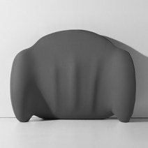 자동차 메모리폼 목 베개 뒷 경부 요추 지지 머리 받침 등 패드 사무실 인테리어 액세서리, [05] 08 Grey