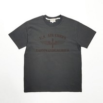 [그롭스]US AIR CORPS 반팔 티셔츠 (차콜) 밀리터리패션