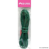 유니아트 칼라지끈 4mm, 초록, 12개