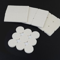 화이트 펠트 소음방지 패드 의자받침 의자캡 의자발 소음방지패드 바닥긁힘방지 의자커버 소음방지, 원형 18P