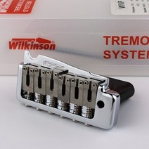 기타 부품 윌킨슨 WVP 일렉트릭 기타 트레몰로 시스템 브릿지 2 포인트 스틸 안장 트레몰로 시스템 크롬 실, 01 CR