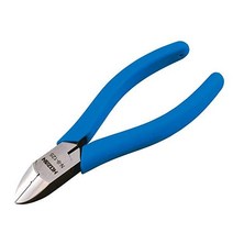 Hozan N-9-125 Nipper Compatible with Thick Wire Strip Holes Cutting Capacity Copper 0.1 inch (2.6 mm, 125mm