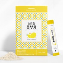 [에너데이] 레몬맛 독일산 슬림핏 콤부차 30포 타피오카식이섬유 프락토올리고당 무수구연산 함유 식이섬유 유산균 혼합 분말 가루 스틱 타입 콤부차, 5g, 60개