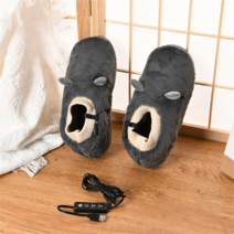 전기 발난로 3단 조절 사무실 발난로 발방석 전기장판 전기 발 히터 이동식 USB 열 신발 커버 세척 가능, 01 다크 그레이_02 M
